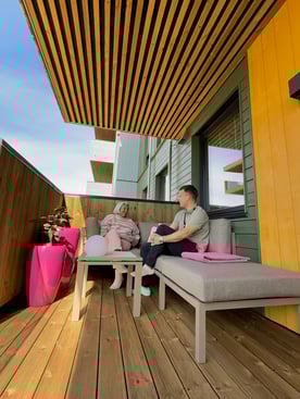 Tone og Preben på Tolvsrød torg